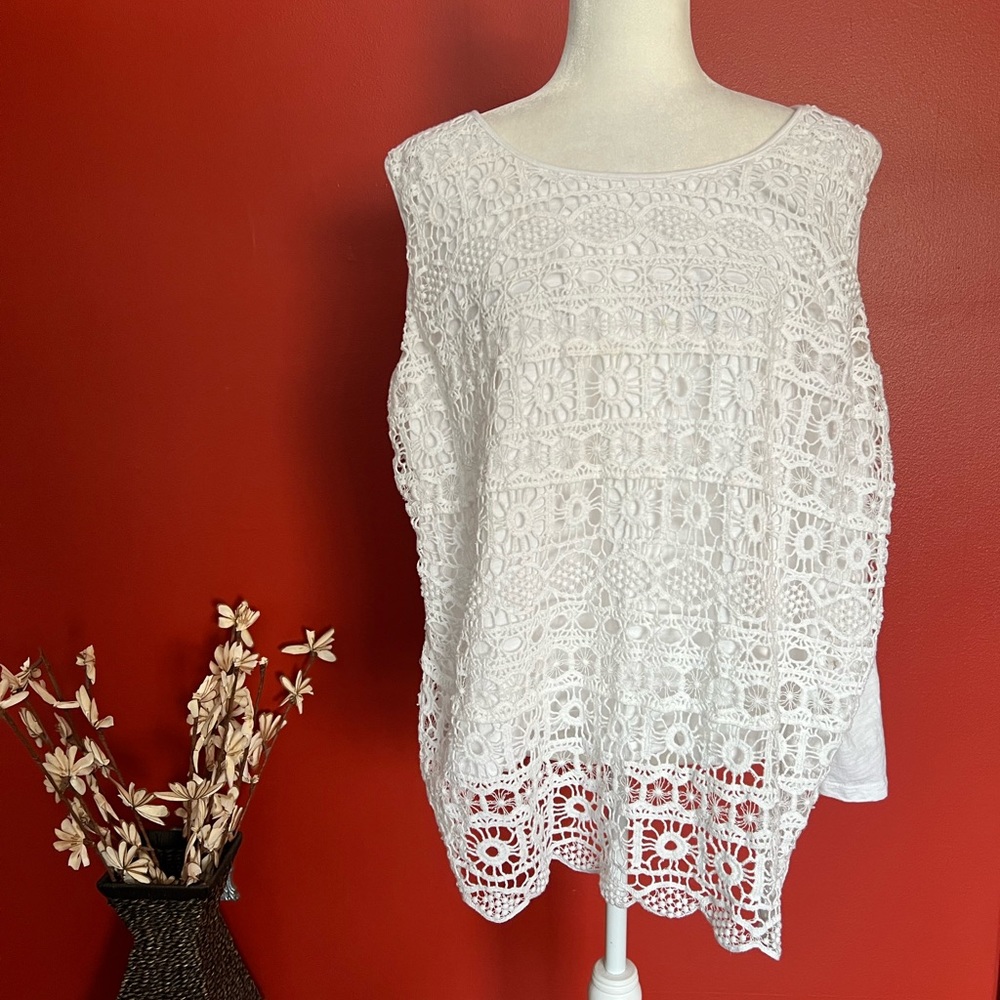 CJ Banks Lace Top